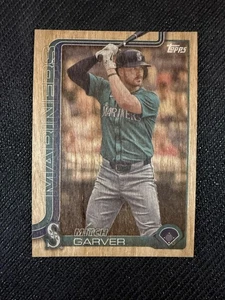 #338 Mitch Garver 2025 Topps SN #/25 Seattle Mariners deportes madera - Imagen 1 de 2