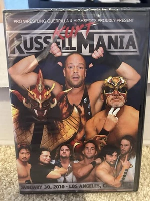 Pro Wrestling Guerrilla PWG Kurt RussellMANIA Reunion DVD SUPER RARE RECALL OOP! Foto 1 de 2