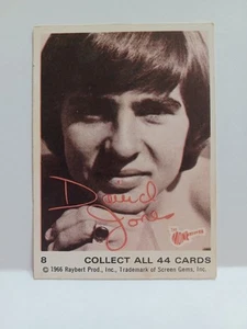 Tarjeta de Donruss The Monkees 1966 #8 Sepia Davy Jones - ¡Mira!!! - Imagen 1 de 2