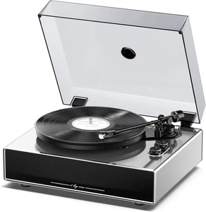 1 by ONE Record Player with Built-in Speakers, Stainless Steel Casing Turntable - Picture 1 of 8