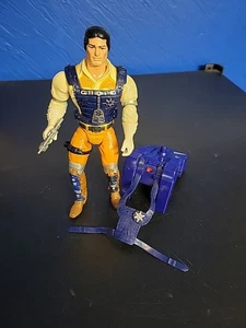 Mattel Marshal Bravestarr Laser Fire Rucksack 8 Zoll Actionfigur 1986 - Bild 1 von 4