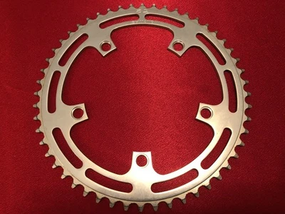 Vintage Shimano 52T Chainring 130 BCD 5-Bolt Japan Alloy Road W Cut Chain Ring - Image 1 of 4