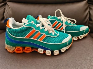 Mens boys Adidas Microbounce T1 Glory green orange size 5 - Picture 1 of 16