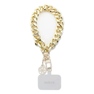 Guess Chaîne de Poignet pour Smartphone avec Pendentif 4G et Mousqueton Dorée - Zdjęcie 1 z 3