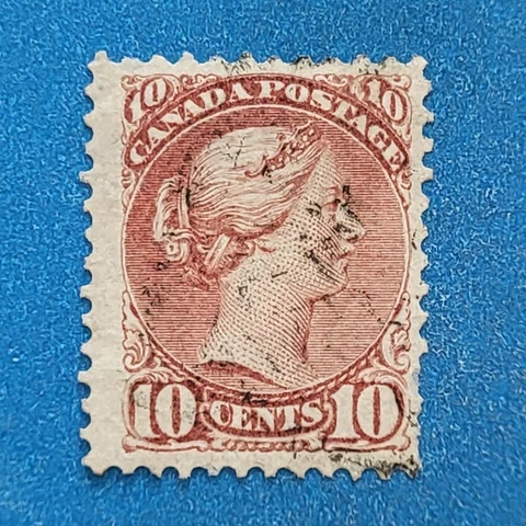 Canada Scott #40 used well centered very light postmark. Good margins. Clean Cover