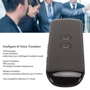 Intelligent AI Voice Translator 144 Languages 2 Way Instant Portable Translation - Picture 1 of 12