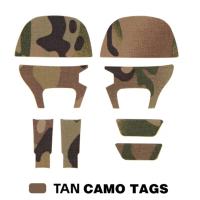 FMA FCS Tactical AMP Headset Stickers Set Waterproof Skin Decorative Paintball - Image 1 of 4