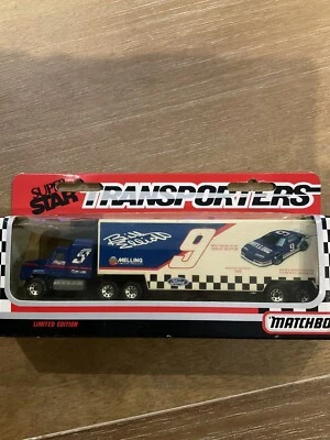 Matchbox SuperStar Transporter Ford Aeromax Melling Racing Bill Elliott #9 CY107 Foto 1 de 4
