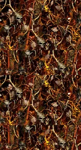 Human Skull Blaze MATTE Rocker Wrap Truck Wrap Skull Camouflage #04 26' 6 Panel - Picture 1 of 5