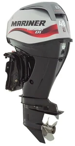 40HP MARINER 4 Stroke EFi Power Trim Outboard FULLY FITTED with Remotes & Cables - Picture 1 of 4