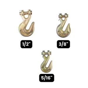 Cadena de remolque Clevis de alta resistencia G70 5/16"" 3/8"" 1/2"" gancho de agarre para remolque de plataforma plana - Imagen 1 de 32