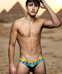 Bejeweled Men's Swim Briefs - Repreve Fabric -Swimsuit - Picture 1 of 5