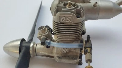 O.S. MAX 40 Nitro RC Model Plane Engine w Muffler & Prop UNTESTED - Image 1 of 4