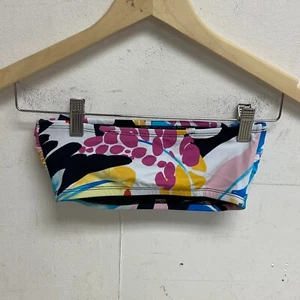 DSG Women's Swim Top Floral Bandeau Deco Colorful Trop DSW2872PRT Brand New - Picture 1 of 5