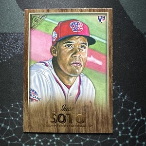 2018 TOPPS GALLERY #126 JUAN SOTO WOOD FINISH ROOKIE RC 