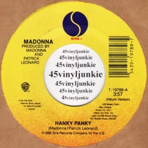 Madonna NM 45 rpm "Hanky Panky" on Sire Records - Picture 1 of 2