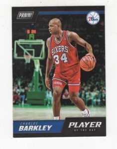 2018-19 PANINI PLAYER OF THE DAY BASKETBALL LEGENDS CHARLES BARKLEY 76ERS - Picture 1 of 6