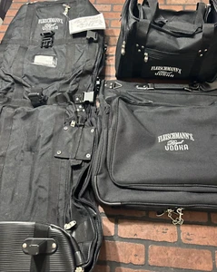 FLEISCHMANN'S Royal VODKA Golf Airline Travel Bag-Black New Large 3 Piece - Picture 1 of 11