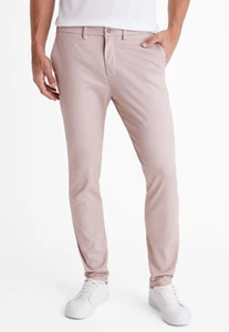 NEW EXPRESS PINK SKINNY HYPER STRETCH CHINO PANTS SIZE 33x30 33 - Picture 1 of 6