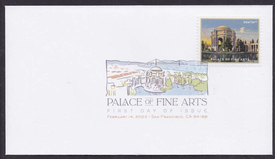 US 5667 Express Mail Palace of Fine Arts DCP FDC 2022 - Image 1 of 1