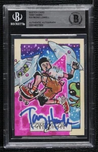 2013 IDW THE X FILES TONY HAWK SIGNED AUTO ORIGINAL ART SKETCH CARD 1/1 BAS - Picture 1 of 2
