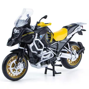 1/12 2021 BMW R1250 GS Motorcycle Model Diecast Motorcycle Toy for Boys Black - Picture 1 of 11
