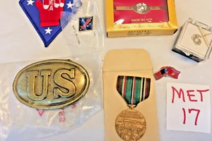 USMC Marines EGA Medal Army Vintage various Military war medals patches # - Picture 1 of 10