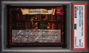 2001 Wizards of The Coast Harry Potter #12 - Invisibility Cloak - Foil - PSA 8 - Picture 1 of 3
