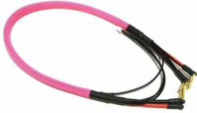 Pink 24in 2 foot 1s & 2s LiPo Charging Leads Harness 4mm 5mm Bullets icharger - Image 1 of 2