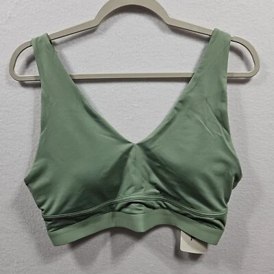 Fabletics All Day Everyday Adjustable Padded Sports Bra Womens Green Size XL - Image 1 of 4