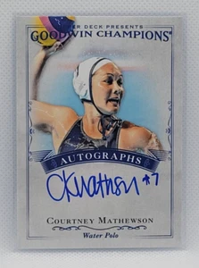 Upper Deck Goodwin Champions Courtney Mathewson 2016 automático #A-CM - Imagen 1 de 2