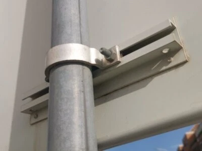 Edelstahl Schild Befestigung Halter Schelle V2A Rohrschelle Schilderhalter VA