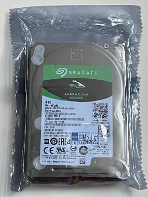 Seagate Barracuda ST4000LM024 4TB 2.5"SATA 5400RPM 128MB Cache 15mm Internal HDD - Image 1 of 4