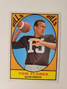 1967 Topps Tom Flores #16 - Buffalo Bills - VG/EX - Picture 1 of 2