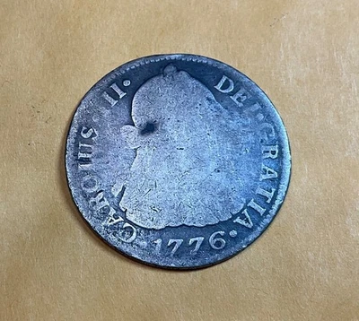 1776 MEXICO SILVER SPANISH COLONY 2 REALES - Image 1 of 4