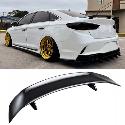 For Hyundai Sonata Sedan Glossy Black 46" Car Rear Trunk Spoiler Lip Wing Racing - Image 1 of 4