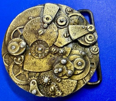Relojeros Americanos Piezas de Relojes Engranajes Steampunk Reloj Tono Latón Hebilla de Cinturón Foto 1 de 4