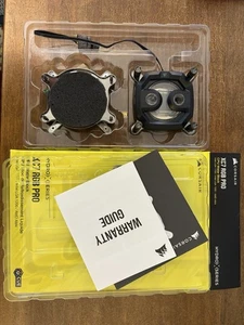 Blok wodny procesora Corsair Hydro X Series XC7 RGB PRO, LGA 1700 1200 AM4, czarny - Zdjęcie 1 z 3