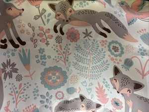 Halbmond Vorhänge Kinder Pixie Fuchs 3 Paneele (52 "x 18") sehr weich - Bild 1 von 6