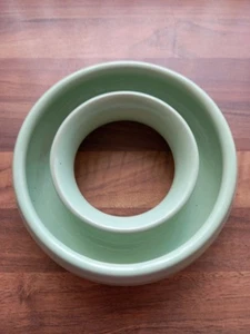 Green Posy Flower Arrangement Ring/ Bowl Vintage Made in England - Picture 1 of 7