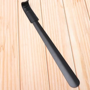 Black Shoehorn Practical High-end Shoehorn Stainless Steel Brown shoehorns - Picture 1 of 11