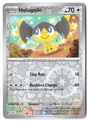 Helioptile #154/191 SV08: Surging Sparks NM Reverse Holo - Image 1 of 2