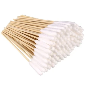 Dog Cotton Buds 100 Pcs Long Ear Dog Cleaner Cotton Swab Sticks with Wood Handle - Picture 1 of 12