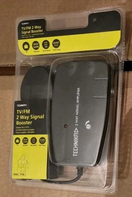 Technika 2 Way TV Aerial Amplifier  Brand New Sealed  - Image 1 of 4