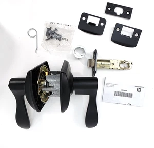 SIN LLAVE Schlage F51-ACC-GRW Acento Monocilíndrico Llave Puerta Palanca - Negro - Imagen 1 de 3