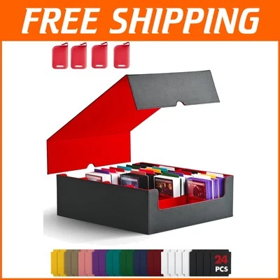 MTG Trading Card Box with Detachable Lid - Organized Storage for Game Cards - Image 1 of 4