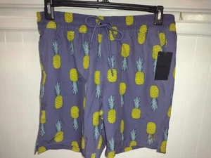 NEW Mens Hurley Volley Swim Shorts, Size Medium, Pineapples - Picture 1 of 7