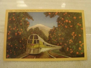 EL TREN AERODINÁMICO QUE PASA POR CALIFORNIA ORANGE GROVE SIN PUBLICAR  - Imagen 1 de 2