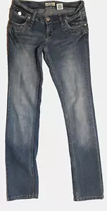 Juniors Paris Blues slim straight leg low rise blue jeans size 5 - Picture 1 of 3