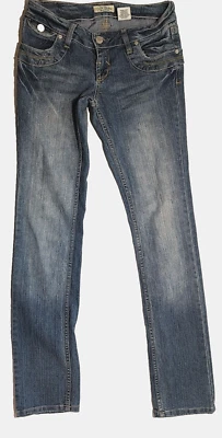 Vaqueros Juniors Paris Blues ajustados pierna recta tiro bajo azul talla 5 Foto 1 de 3